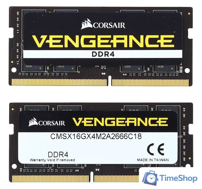 Оперативная память Corsair Vengeance 16GB DDR4 SODIMM PC4-19200 CMSX16GX4M1A2400 - Изображение №2 — Интернет-магазин Time-Shop