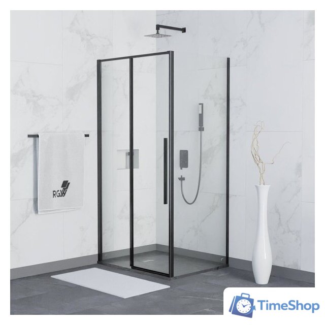 Душевой уголок RGW SV-42B (SV-12B + Z-050-2B) 32324240-014 140x100 (черный/прозрачное стекло) - Изображение №1 — Интернет-магазин Time-Shop