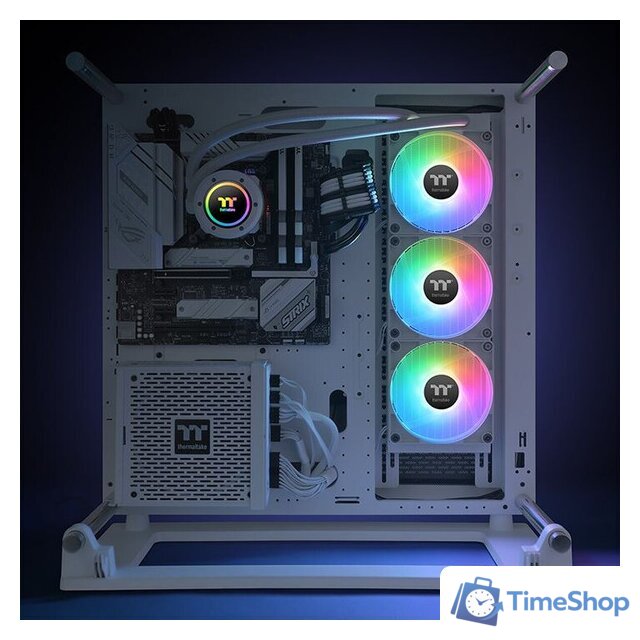 Система жидкостного охлаждения для процессора Thermaltake TH360 V2 ARGB Snow Edition CL-W365-PL12SW-A - Изображение №7 — Интернет-магазин Time-Shop