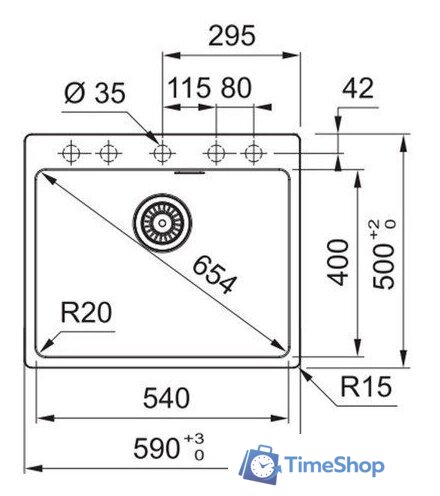Кухонная мойка Franke MRG 610-54 FTL 114.0696.194 (черный матовый) - Изображение №2 — Интернет-магазин Time-Shop