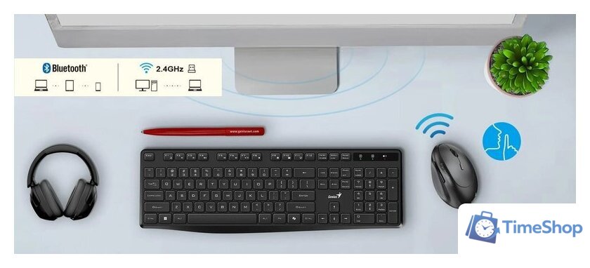 Вертикальная мышь Genius Ergo 8350S (темно-серый) - Изображение №6 — Интернет-магазин Time-Shop