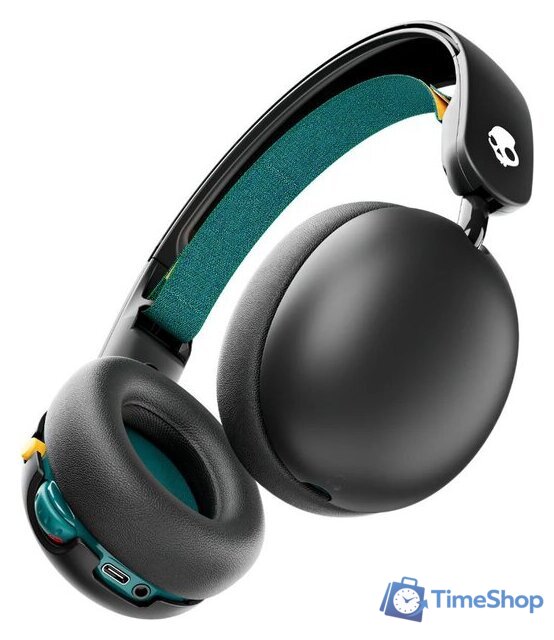 Наушники Skullcandy Grom Wireless (черный/зеленый) - Изображение №1 — Интернет-магазин Time-Shop