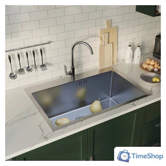 Кухонная мойка Mixline Pro 552936 (сатин, с сифоном) - Изображение №6 — Интернет-магазин Time-Shop