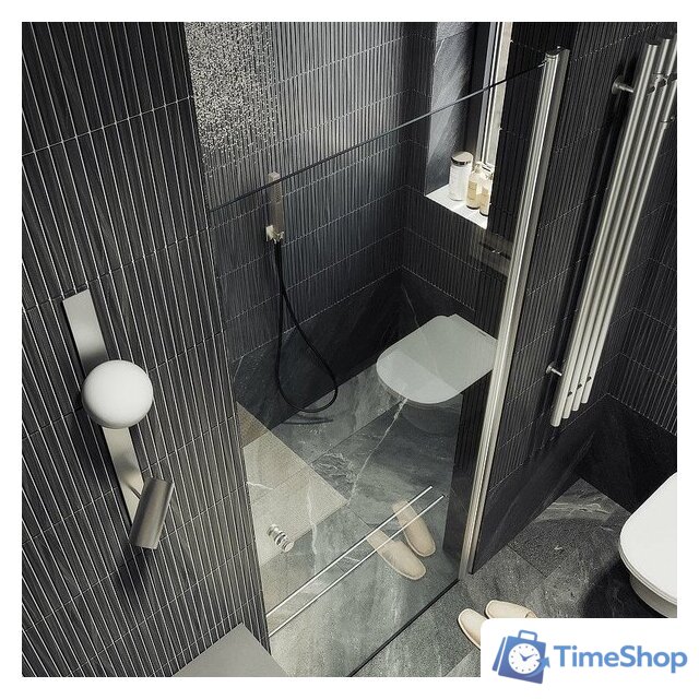 Душевая дверь MaybahGlass 198x60 MGD-797-5 (прозрачное стекло/хром матовый) - Изображение №6 — Интернет-магазин Time-Shop