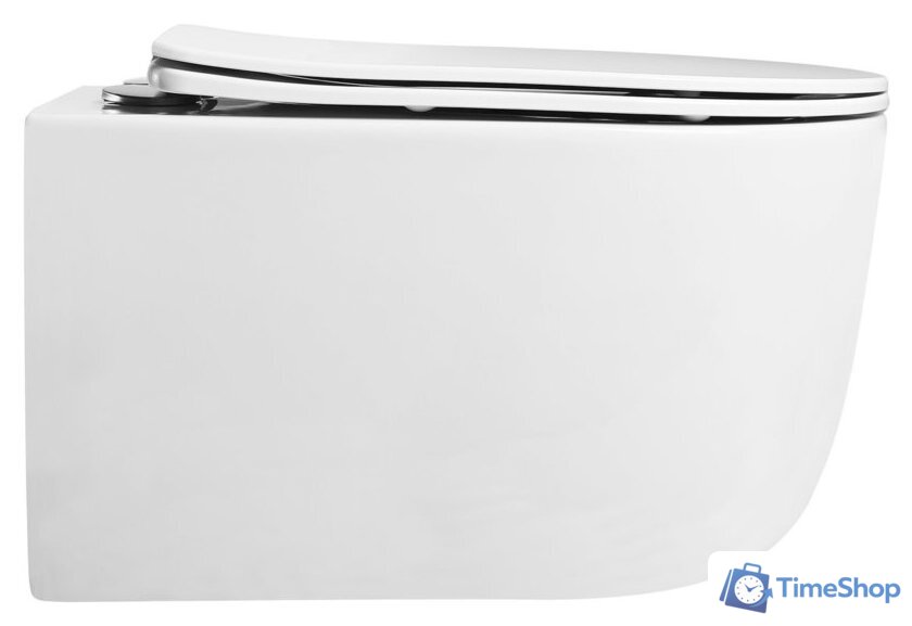 Унитаз подвесной Roxen Vortex в комплекте с инсталляцией StounFix Dual Fresh 6 в 1 968489 (кнопка: сатин) - Изображение №4 — Интернет-магазин Time-Shop