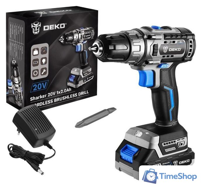 Дрель-шуруповерт Deko Sharker 063-4037 (с 1-им АКБ) - Изображение №1 — Интернет-магазин Time-Shop