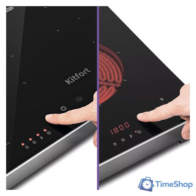 Настольная плита Kitfort KT-164 - Изображение №3 — Интернет-магазин Time-Shop