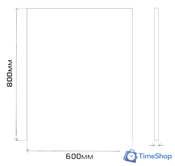  Misty Марс - 60 Зеркало в алюминиевом профиле - Э-Марс02060-Алп - Изображение №2 — Интернет-магазин Time-Shop