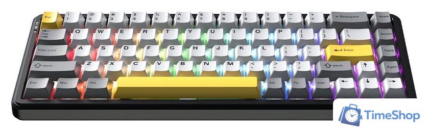 Клавиатура Ajazz AK680 Max (8+1K) (черный/серый/желтый) - Изображение №2 — Интернет-магазин Time-Shop