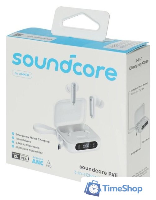 Наушники Anker Soundcore P41i (белый) - Изображение №17 — Интернет-магазин Time-Shop