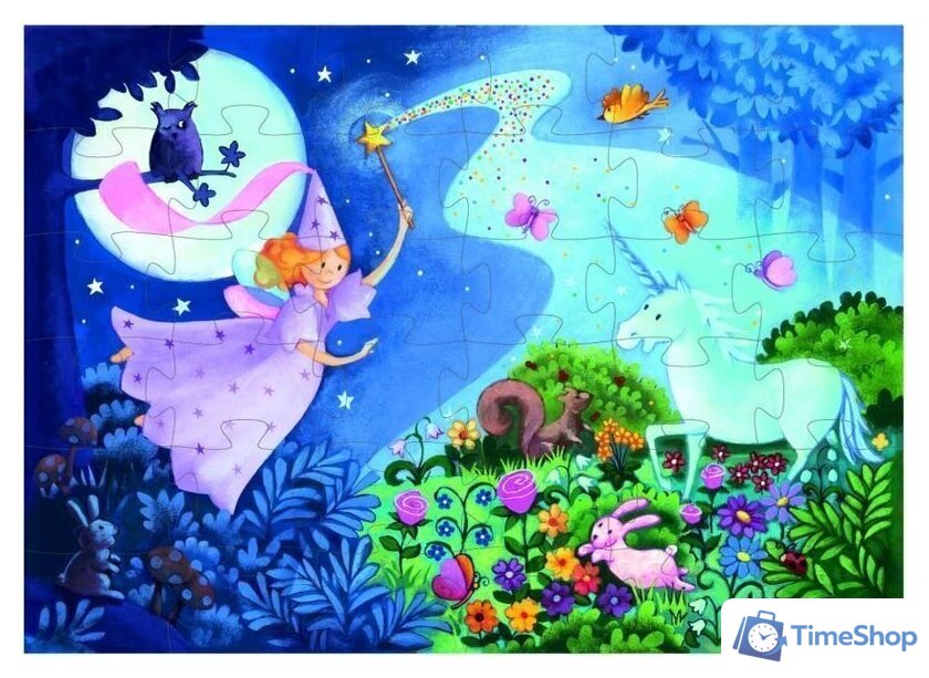 Мозаика/пазл Djeco Фея и единорог 07225 - Изображение №2 — Интернет-магазин Time-Shop