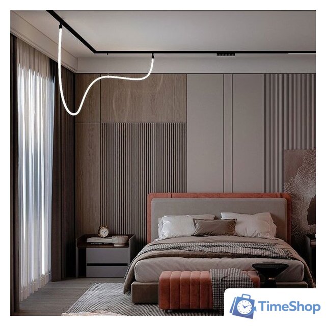 Трековый светильник Arte Lamp Loop A4911PL-1BK - Изображение №6 — Интернет-магазин Time-Shop