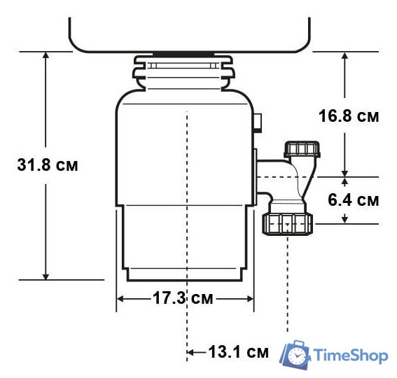 Измельчитель пищевых отходов InSinkErator S60 - Изображение №2 — Интернет-магазин Time-Shop