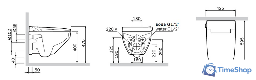 Унитаз подвесной AM.PM Inspire 2.0 CCC50A1700SC - Изображение №8 — Интернет-магазин Time-Shop