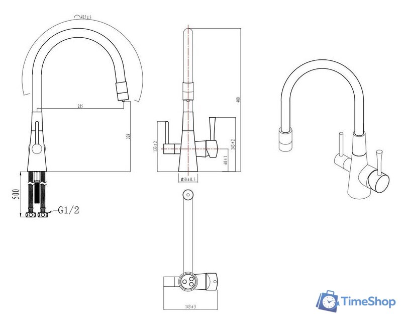 Смеситель Lemark Comfort LM3075W - Изображение №2 — Интернет-магазин Time-Shop