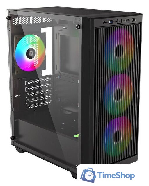 Корпус ID-Cooling Ware 300 ARGB (черный) - Изображение №2 — Интернет-магазин Time-Shop