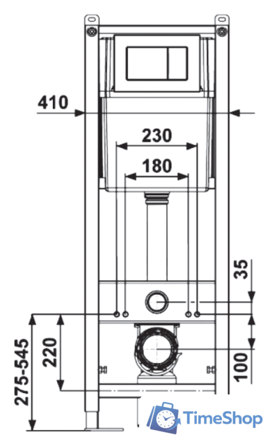 Инсталляция для унитаза Berges Wasserhaus Atom 040333 (белый) - Изображение №2 — Интернет-магазин Time-Shop