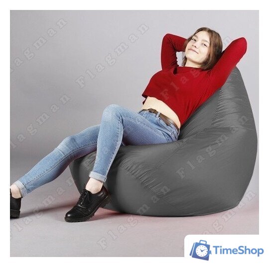 Кресло-мешок Flagman Груша Макси Г2.1-12 (светло-серый) - Изображение №13 — Интернет-магазин Time-Shop