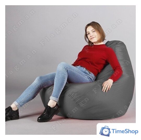 Кресло-мешок Flagman Груша Макси Г2.1-12 (светло-серый) - Изображение №12 — Интернет-магазин Time-Shop