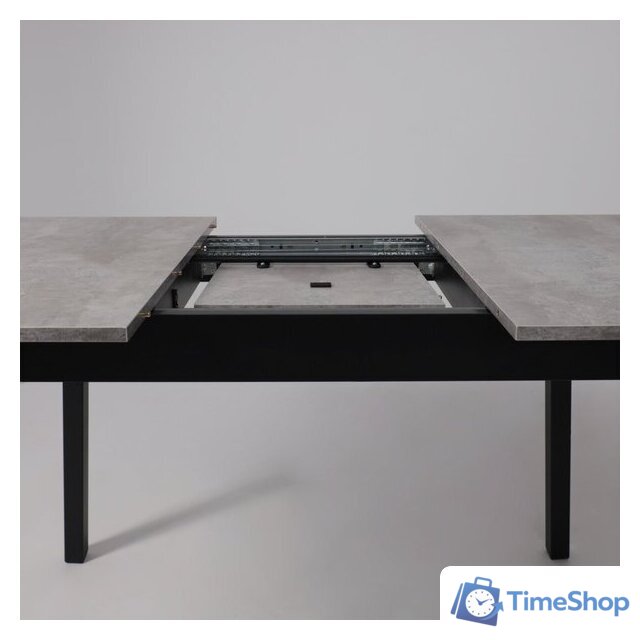 Кухонный стол Мамадома Tirk radial-110 раздвижной 110-142х70 (серый сланец/черный) - Изображение №21 — Интернет-магазин Time-Shop