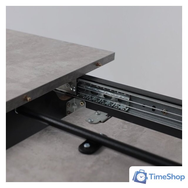 Кухонный стол Мамадома Tirk radial-110 раздвижной 110-142х70 (серый сланец/черный) - Изображение №22 — Интернет-магазин Time-Shop