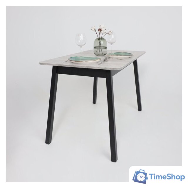 Кухонный стол Мамадома Tirk radial-110 раздвижной 110-142х70 (серый сланец/черный) - Изображение №13 — Интернет-магазин Time-Shop