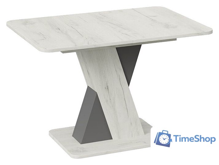 Кухонный стол Трия Люксембург тип 3 (дуб крафт белый/серый) - Изображение №5 — Интернет-магазин Time-Shop