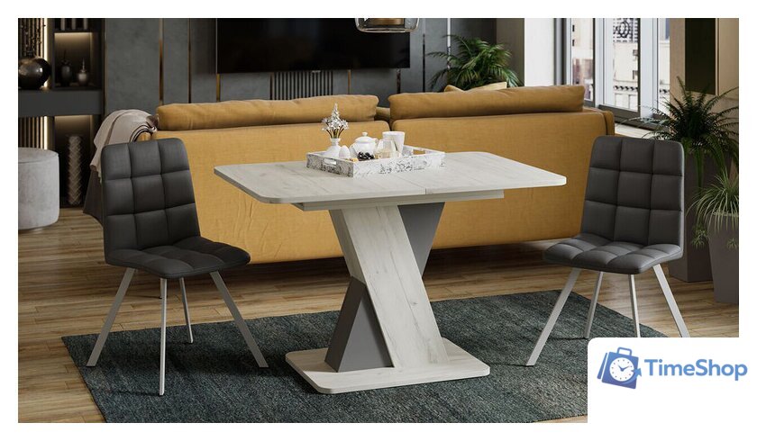 Кухонный стол Трия Люксембург тип 3 (дуб крафт белый/серый) - Изображение №1 — Интернет-магазин Time-Shop