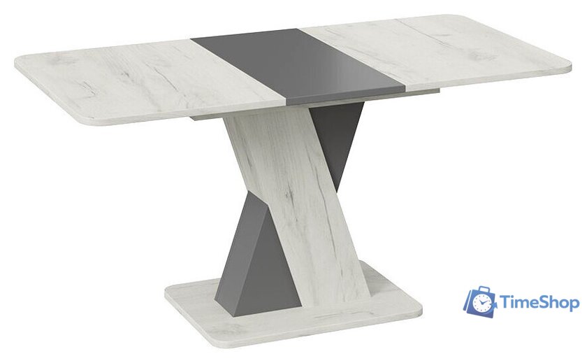 Кухонный стол Трия Люксембург тип 3 (дуб крафт белый/серый) - Изображение №6 — Интернет-магазин Time-Shop