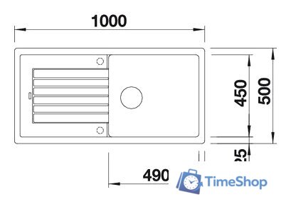 Кухонная мойка Blanco Zia XL 6 S (антрацит) [517568] - Изображение №2 — Интернет-магазин Time-Shop
