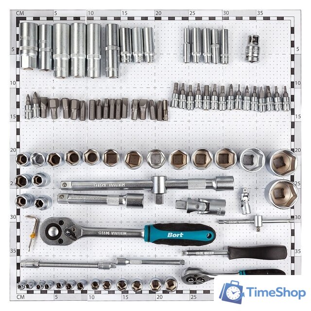 Универсальный набор инструментов Bort BTK-94 (94 предмета) - Изображение №3 — Интернет-магазин Time-Shop