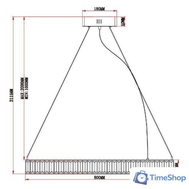 Подвесная люстра Moderli Asti V10734-PL - Изображение №2 — Интернет-магазин Time-Shop