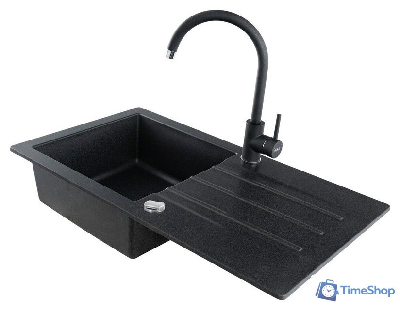 Кухонная мойка Kernau KGS A 50 1B1D Black Metallic - Изображение №6 — Интернет-магазин Time-Shop