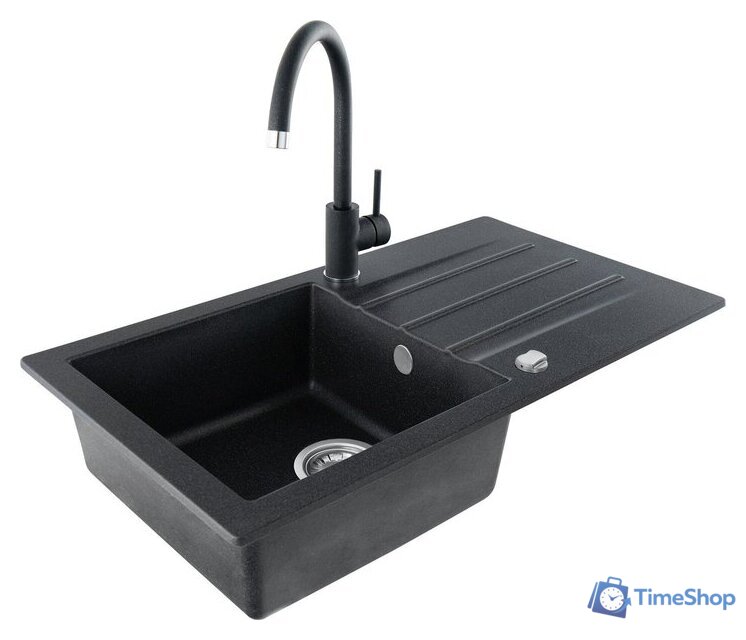 Кухонная мойка Kernau KGS A 50 1B1D Black Metallic - Изображение №3 — Интернет-магазин Time-Shop