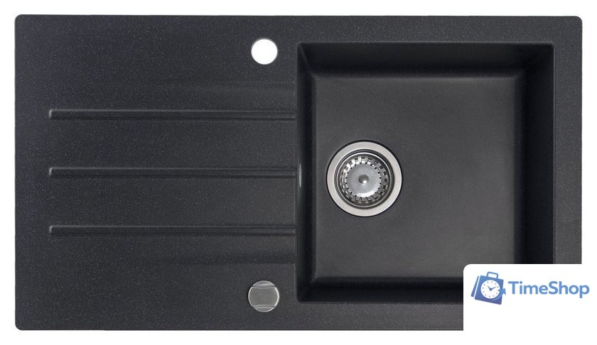 Кухонная мойка Kernau KGS A 50 1B1D Black Metallic - Изображение №1 — Интернет-магазин Time-Shop
