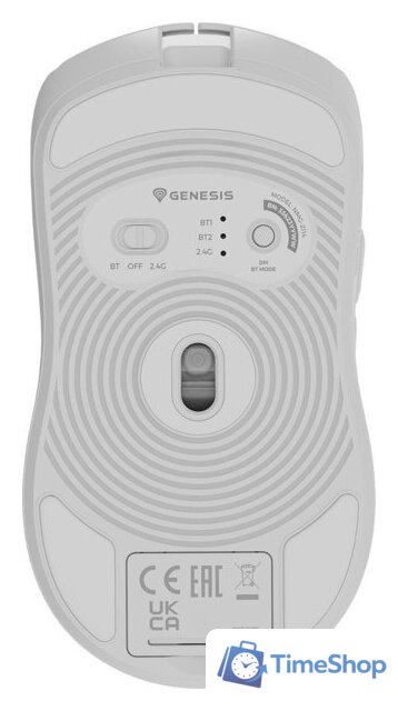 Игровая мышь Genesis Zircon 500 Wireless (белый) - Изображение №3 — Интернет-магазин Time-Shop