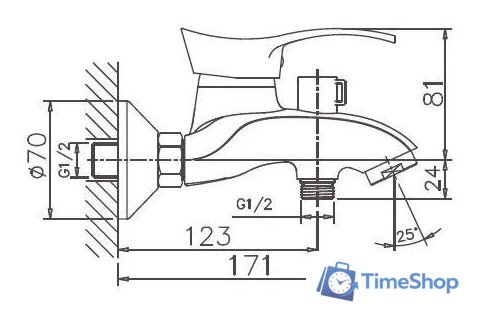 Смеситель Haiba HB6001 - Изображение №2 — Интернет-магазин Time-Shop