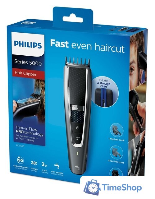 Машинка для стрижки волос Philips HC5650/15 - Изображение №5 — Интернет-магазин Time-Shop
