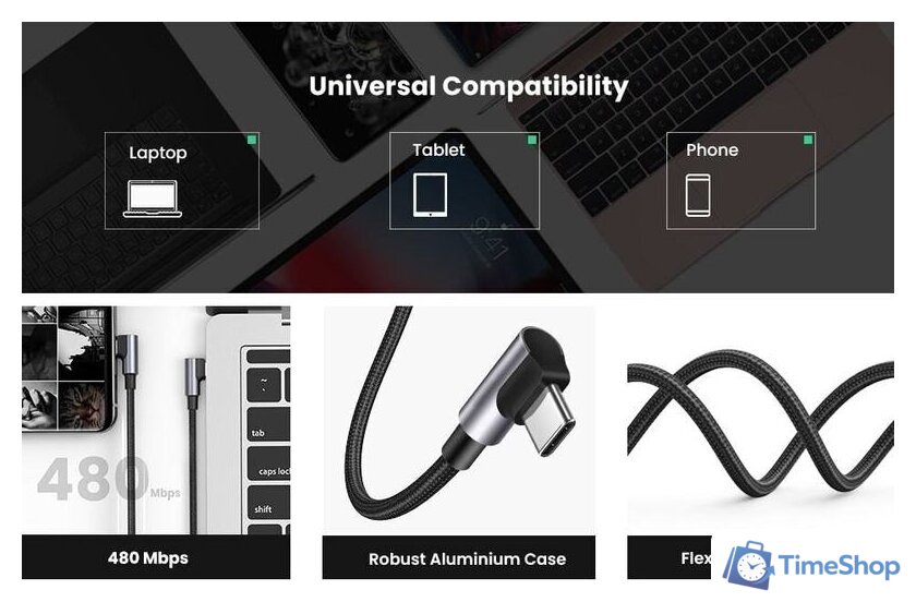 Кабель Ugreen US335 70696 - Изображение №10 — Интернет-магазин Time-Shop