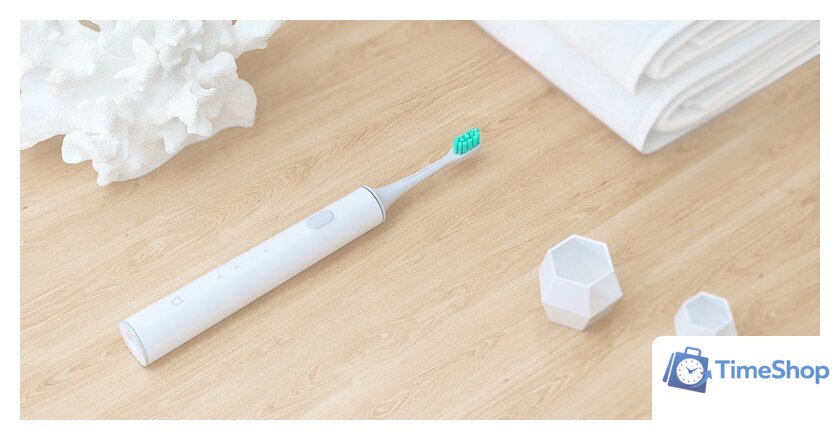 Электрическая зубная щетка Xiaomi Mi Electric Toothbrush DDYS01SKS (международная версия, белый) - Изображение №6 — Интернет-магазин Time-Shop
