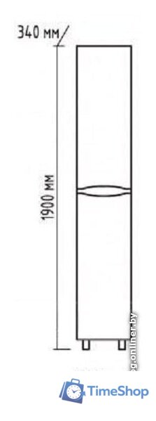  Misty Венера - 35 Пенал левый белый - П-Внр05035-01Л - Изображение №3 — Интернет-магазин Time-Shop