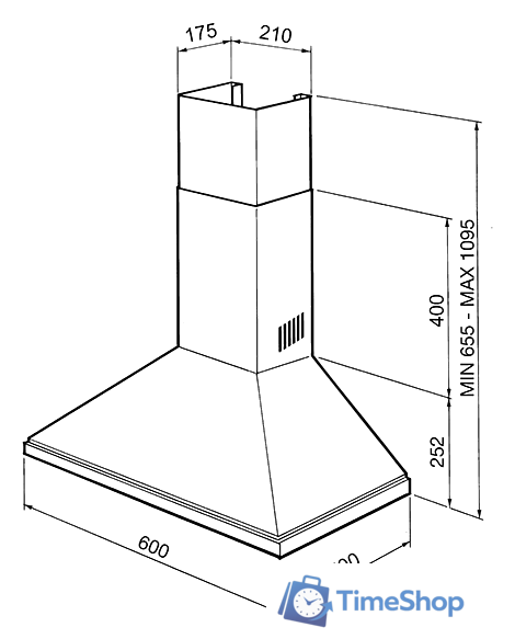 Кухонная вытяжка Smeg KSED65BE - Изображение №3 — Интернет-магазин Time-Shop