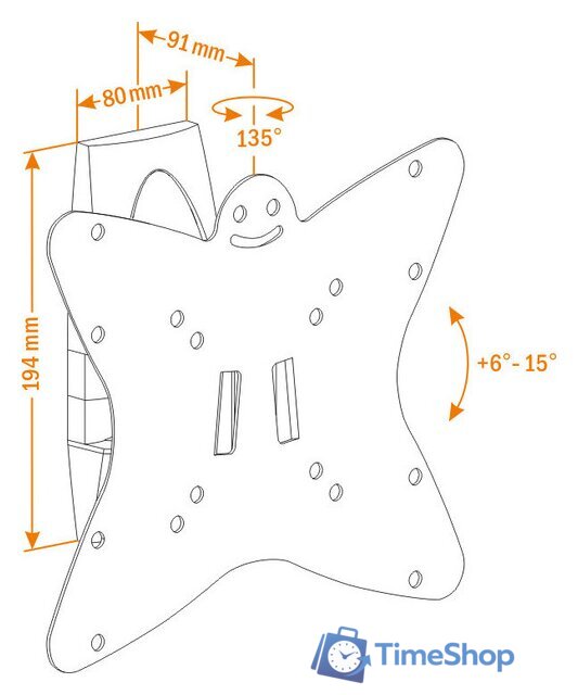 Кронштейн для телевизора Holder LCDS-5036 - Изображение №2 — Интернет-магазин Time-Shop