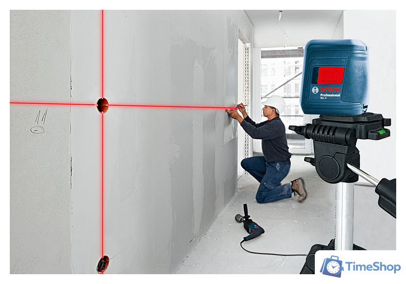 Лазерный нивелир Bosch GLL 2 Professional 0601063A01 - Изображение №4 — Интернет-магазин Time-Shop