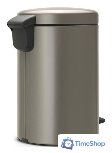 Мусорное ведро Brabantia Pedal Bin NewIcon 12 л (платиновый) - Изображение №3 — Интернет-магазин Time-Shop