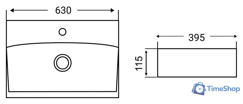Умывальник WeltWasser Elbach 2060 - Изображение №4 — Интернет-магазин Time-Shop