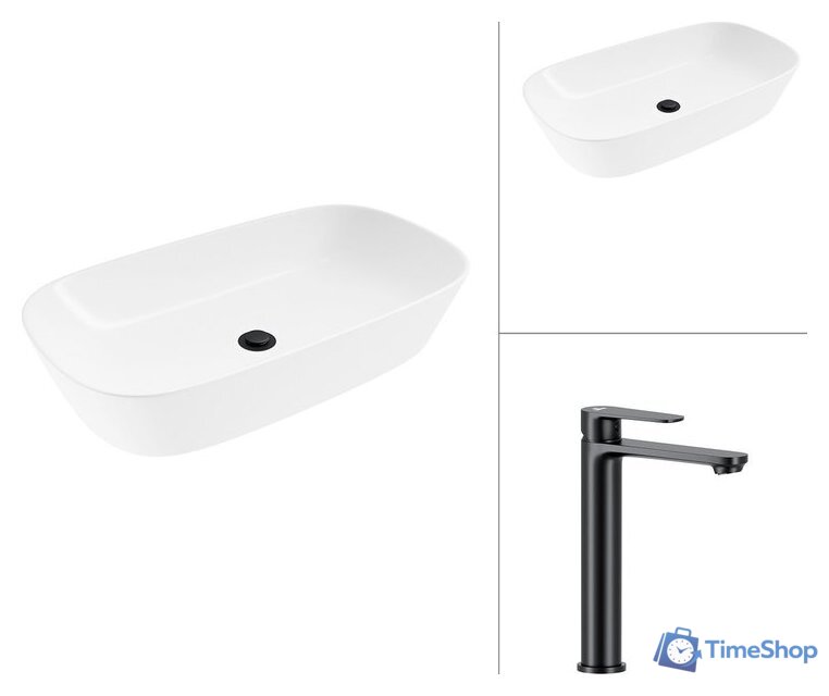 Умывальник Lauter 21393-70 + Moon 21СК8691BS - Изображение №1 — Интернет-магазин Time-Shop