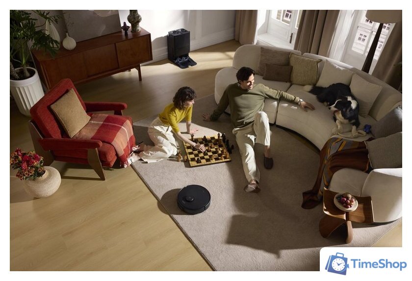 Робот-пылесос Roborock Qrevo Edge 5V1 QRES0200 (евровилка, с английской озвучкой, черный) - Изображение №7 — Интернет-магазин Time-Shop