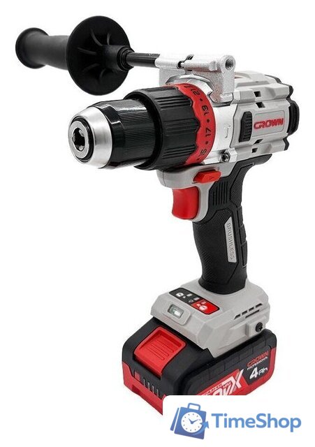 Ударная дрель-шуруповерт Crown CT21127HMX-4 BMC (с 2-мя АКБ, кейс) - Изображение №2 — Интернет-магазин Time-Shop