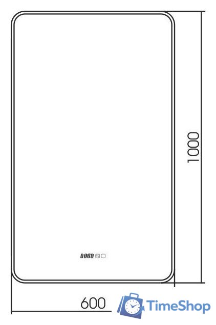  Silver Mirrors Зеркало Incanto 60x100 LED-00002537 - Изображение №5 — Интернет-магазин Time-Shop